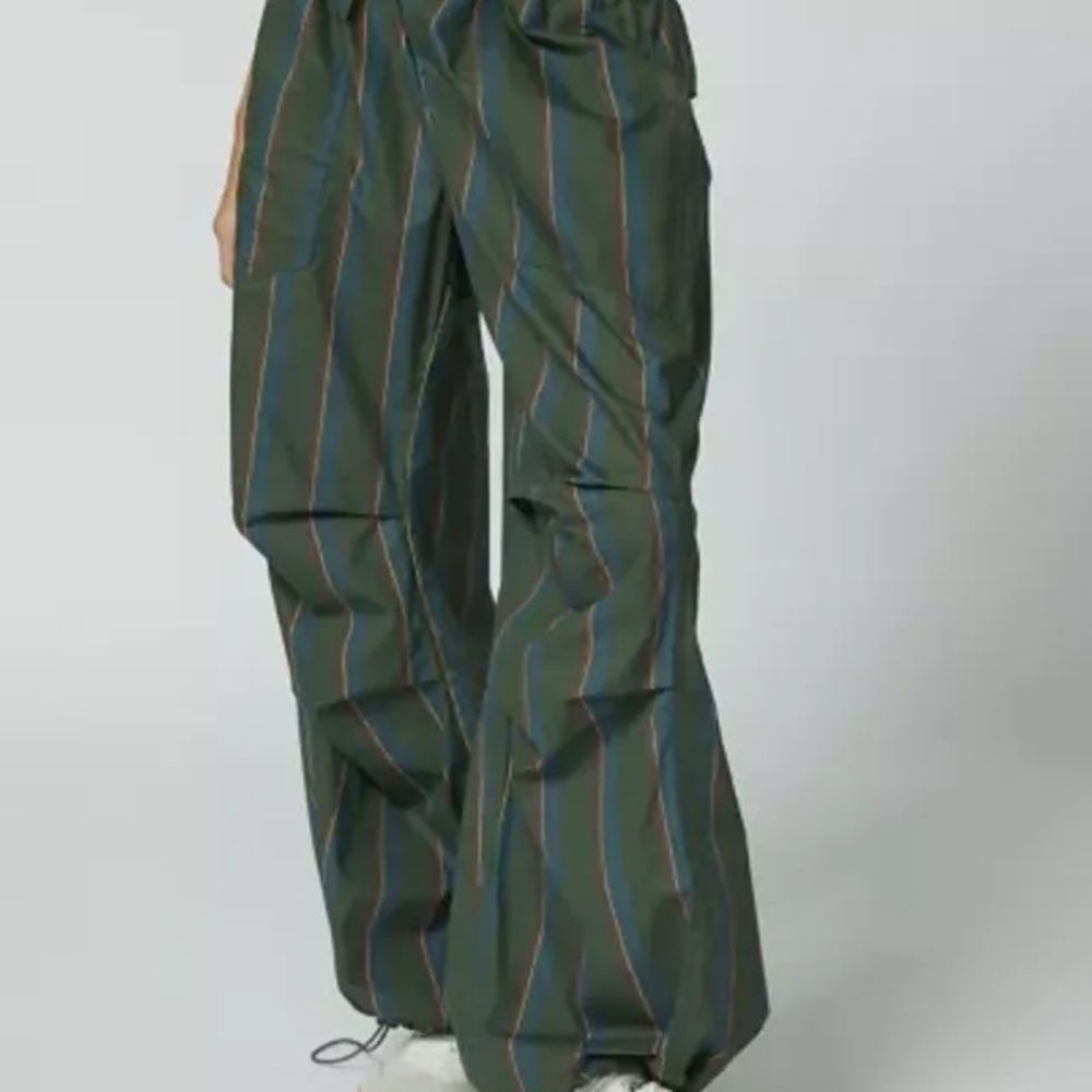 Urban outfitters Striped Green Wide Leg balloon Pants